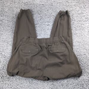 Mountain Hardwear Pants Women Small Green Cargo Tapered Leg Drawstring Stretch